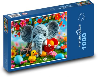 Słoń - Puzzle 1000 elementów, rozmiar 60x46 cm