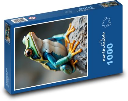 Frosch auf einem Stein - Puzzle - 1000 Teile