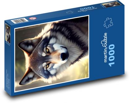 Vlk - Puzzle 1000 dielikov, rozmer 60x46 cm