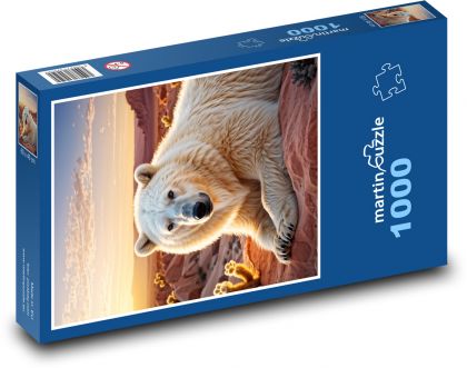 Polar bear - Puzzle 1000 pieces, size 60x46 cm 