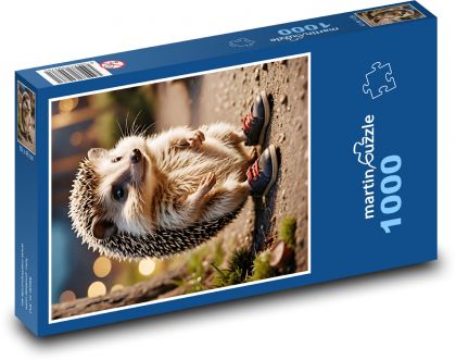 Ježek v čižmách - Puzzle 1000 dielikov, rozmer 60x46 cm