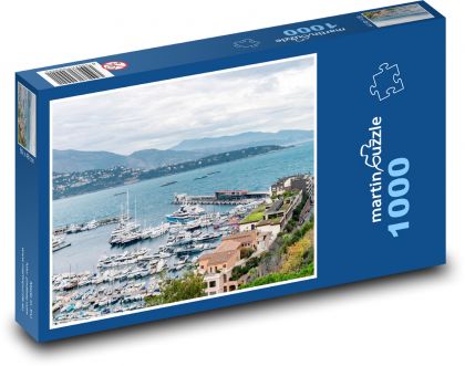 Monako - port - Puzzle 1000 elementów, rozmiar 60x46 cm