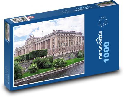 Švédsko - parlament - Puzzle 1000 dielikov, rozmer 60x46 cm