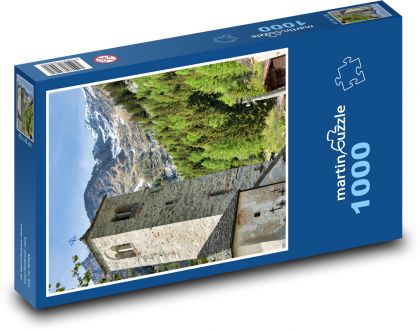 Kościół - Alpy - Puzzle 1000 elementów, rozmiar 60x46 cm