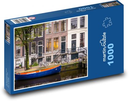 Amsterdamská loď - Puzzle 1000 dielikov, rozmer 60x46 cm