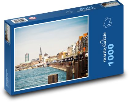 Dusseldorf - řeka - puzzle 1000 dílků