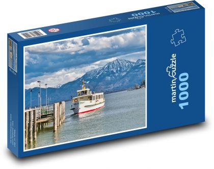 Lake - Boat - Puzzle 1000 pieces, size 60x46 cm 