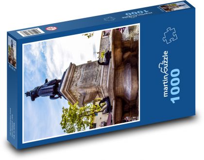 Fontána Le grau du Roi - Francúzsko - Puzzle 1000 dielikov, rozmer 60x46 cm