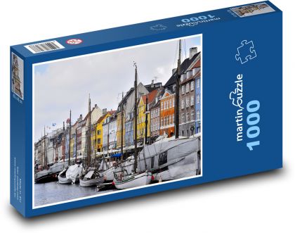 Kopenhaga - Dania - Puzzle 1000 elementów, rozmiar 60x46 cm
