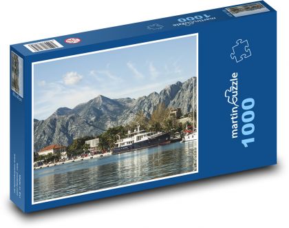 Černá Hora - záliv - puzzle 1000 dílků