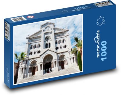Katedrála - Notre Dame - Monako - Puzzle 1000 dielikov, rozmer 60x46 cm