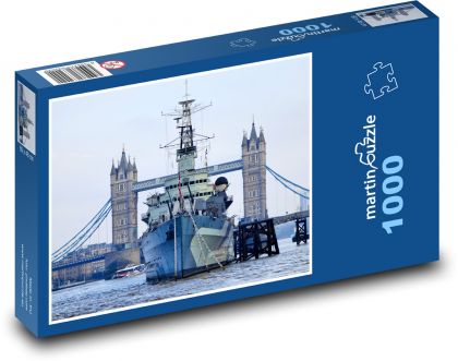Tower Bridge - Tamiza - Puzzle 1000 elementów, rozmiar 60x46 cm