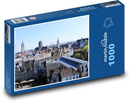 Belgicko - Gent - Puzzle 1000 dielikov, rozmer 60x46 cm