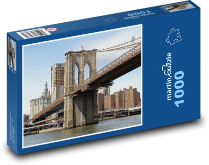 Brooklyn Bridge - Manhattan - Puzzle 1000 dielikov, rozmer 60x46 cm
