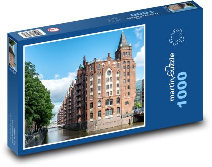 Speicherstadt - Nemecko - Puzzle 1000 dielikov, rozmer 60x46 cm