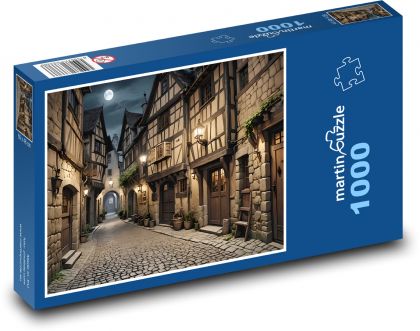 Mittelalterliche Häuser - Puzzle - 1000 Teile