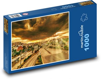 Západ slunce - Řecko - puzzle 1000 dílků