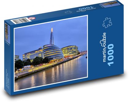 Londýn - Temže - Puzzle 1000 dílků, rozměr 60x46 cm