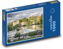 Badensko Württembersko - řeka Puzzle 1000 dílků - 60 x 46 cm