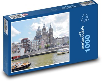 Bazilika sv. Mikuláša, Amsterdam - Puzzle 1000 dielikov, rozmer 60x46 cm