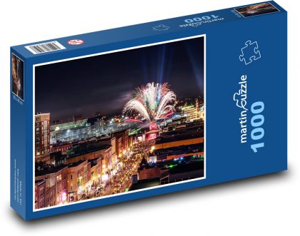 Nashville - Tennesse, Feuerwerk - Puzzle - 1000 Teile