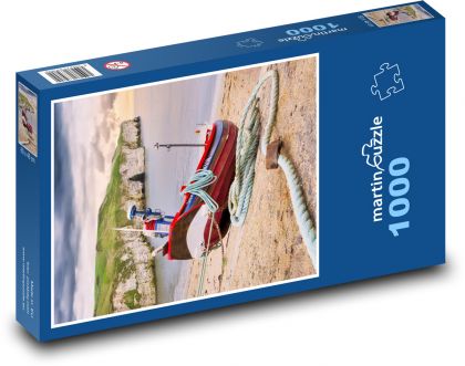 Boat to the shore - Puzzle 1000 pieces, size 60x46 cm 