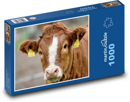 Cow - calf - Puzzle 1000 pieces, size 60x46 cm 