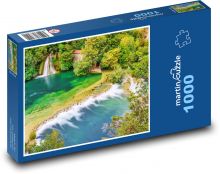 Vodopády Krka Puzzle 1000 dílků - 60 x 46 cm