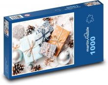 Vánoční dárky Puzzle 1000 - 60x46 cm