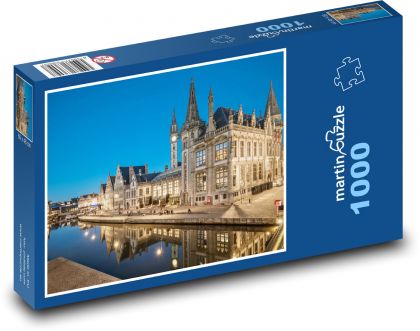 Belgium - water canal - Puzzle 1000 pieces, size 60x46 cm 
