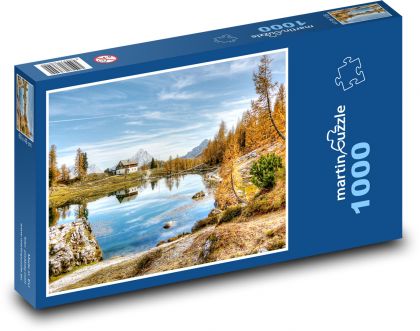 Dolomity - Lago Federa - puzzle 1000 dílků