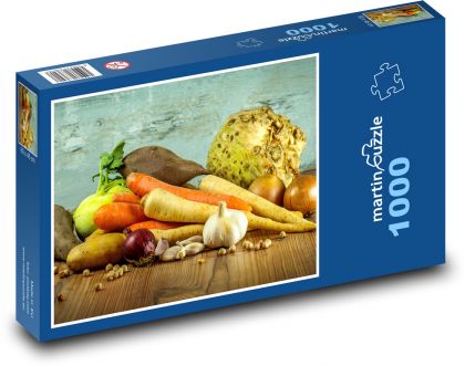 Zelenina - Puzzle 1000 dielikov, rozmer 60x46 cm