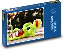 Żaba i wino Puzzle 1000 elementów - 60x46 cm