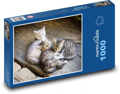 The kittens - Puzzle 1000 pieces, size 60x46 cm 
