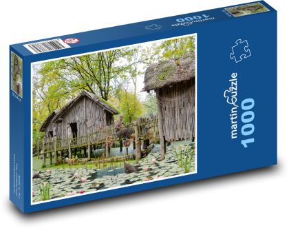 Rybárska dedina - Puzzle 1000 dielikov, rozmer 60x46 cm