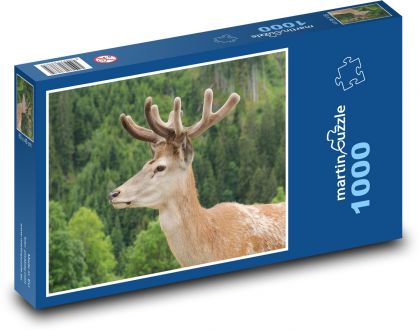 Deer - Puzzle 1000 pieces, size 60x46 cm 