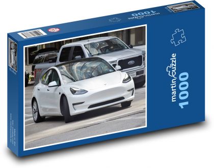 Electric car - Puzzle 1000 pieces, size 60x46 cm 