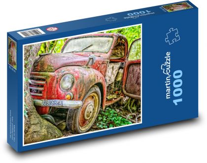 Crashed car - Puzzle 1000 pieces, size 60x46 cm 