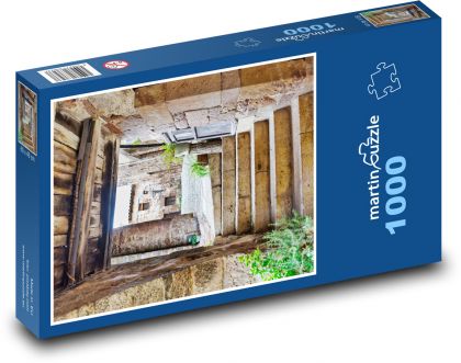 Cobblestone Street - Puzzle 1000 elementów, rozmiar 60x46 cm