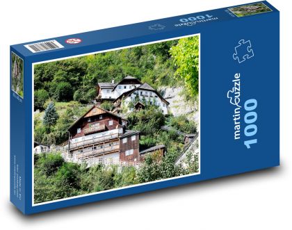 Houses - Hallstatt, Austria - Puzzle 1000 pieces, size 60x46 cm 