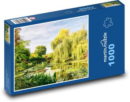 Ogród - Staw - Puzzle 1000 elementów, rozmiar 60x46 cm