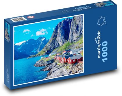 Norwegia - Fiord - Puzzle 1000 elementów, rozmiar 60x46 cm