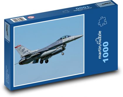 Samoloty bojowe - F16 - Puzzle 1000 elementów, rozmiar 60x46 cm