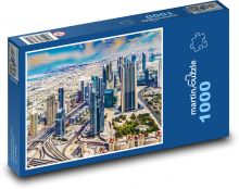 Mrakodrapy - Dubaj Puzzle 1000 dílků - 60 x 46 cm