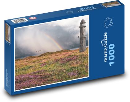 Lighthouse - Rainbow - Puzzle 1000 pieces, size 60x46 cm 