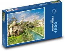 Vesnice z pohádky Puzzle 1000 - 60x46 cm