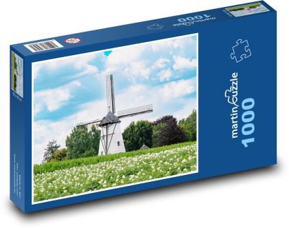 Starý veterný mlyn - Puzzle 1000 dielikov, rozmer 60x46 cm