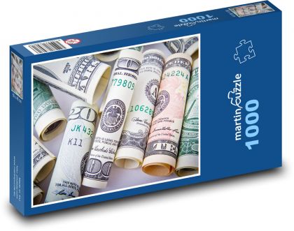 Doláre - peniaze - Puzzle 1000 dielikov, rozmer 60x46 cm
