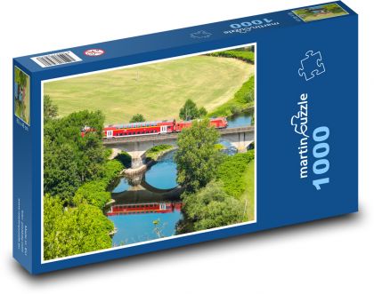 Vlak - most - puzzle 1000 dílků