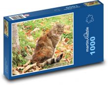 Cat in the garden Puzzle 1000 pieces - 60 x 46 cm 